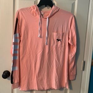 PINK hooded long sleeve